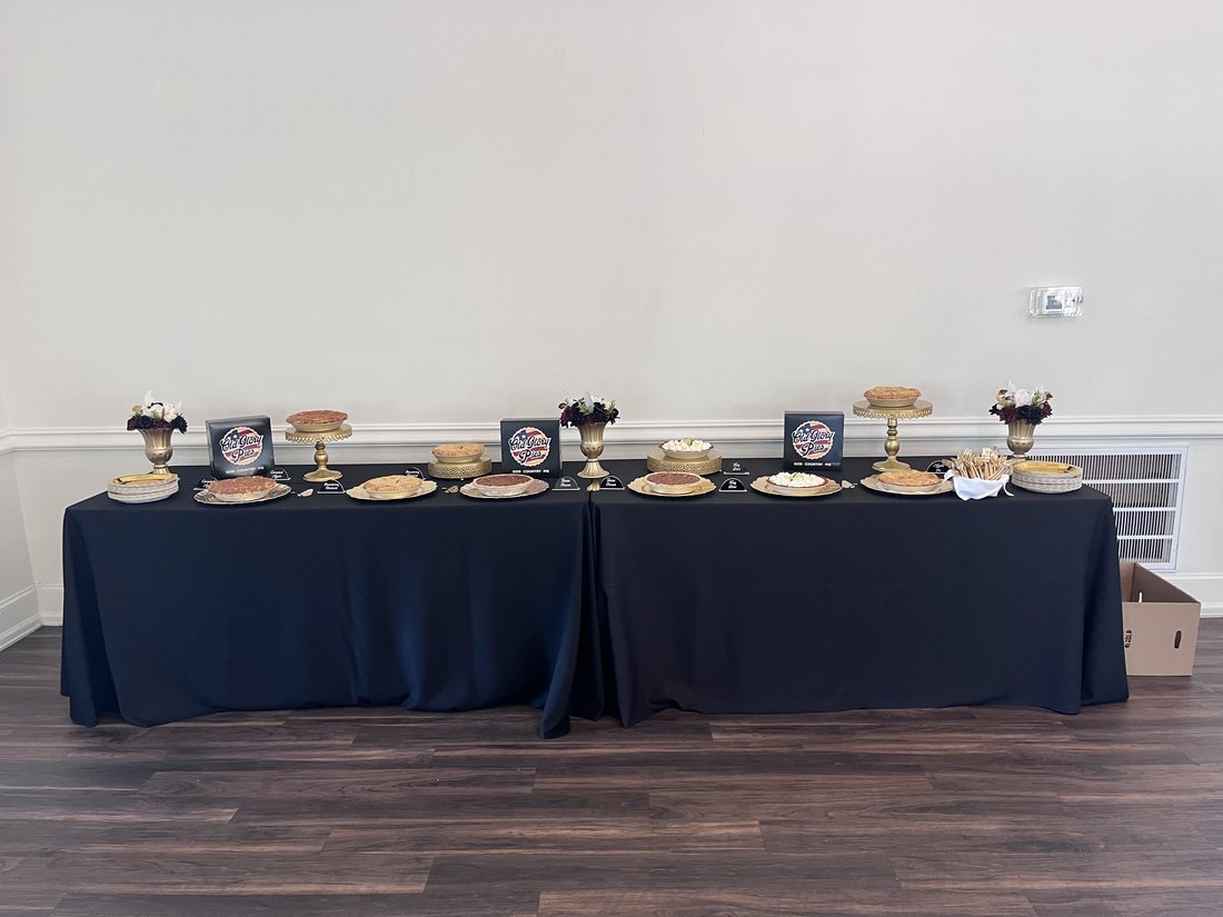 Wedding pie table