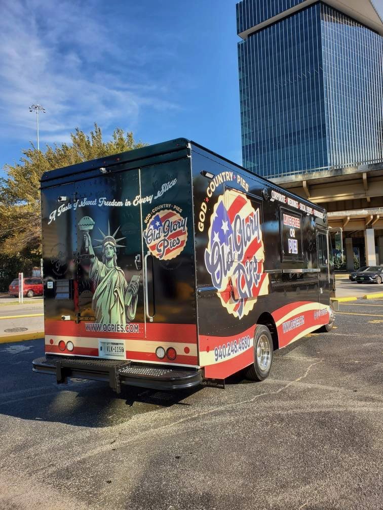 Serving pie from the truck window