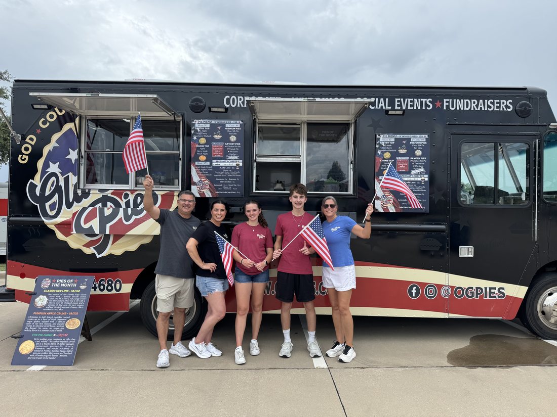 Old Glory Pies truck serving guests