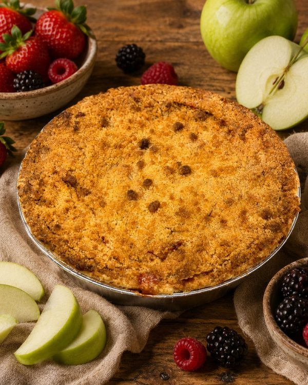 Berry Apple Crumb Pie — handmade by Old Glory Pies