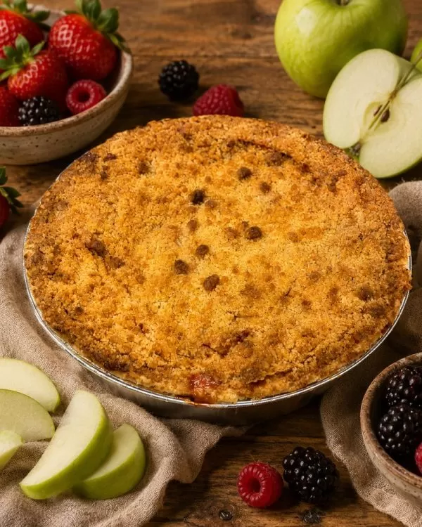 Berry Apple Crumb Pie — handmade by Old Glory Pies