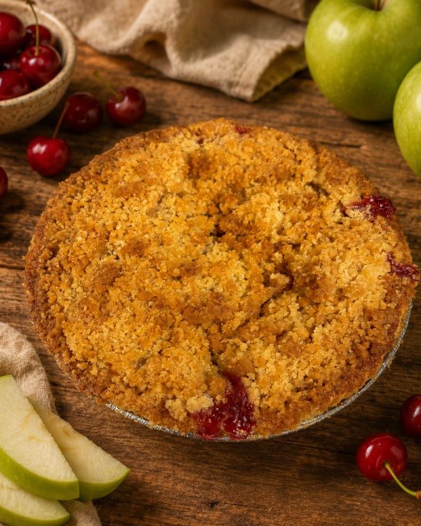 Cherry Apple Crumb Pie — handmade by Old Glory Pies