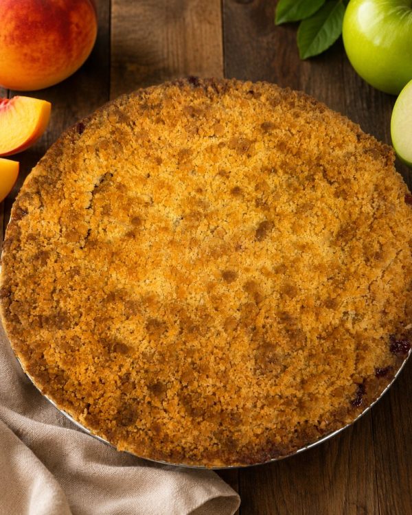 Peach Apple Crumb Pie — handmade by Old Glory Pies