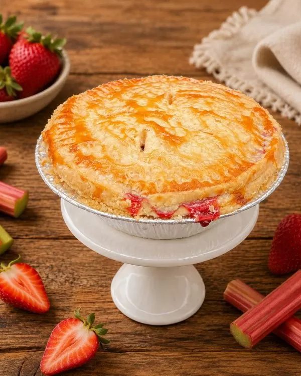 Strawberry Rhubarb Pie — handmade by Old Glory Pies