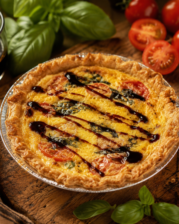 Caprese Quiche