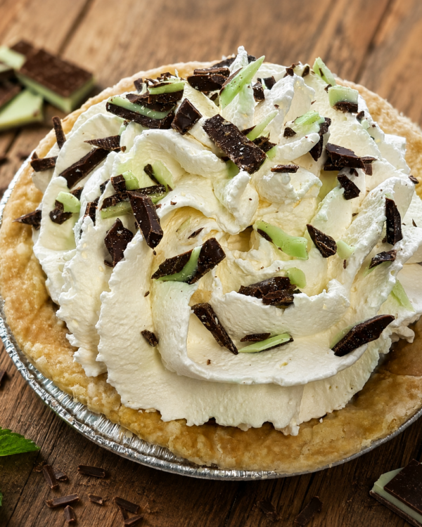 Mint Chocolate Silk Pie
