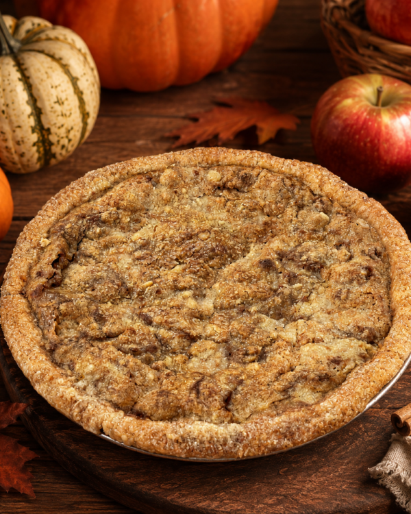 Pumpkin Apple Crumb Pie