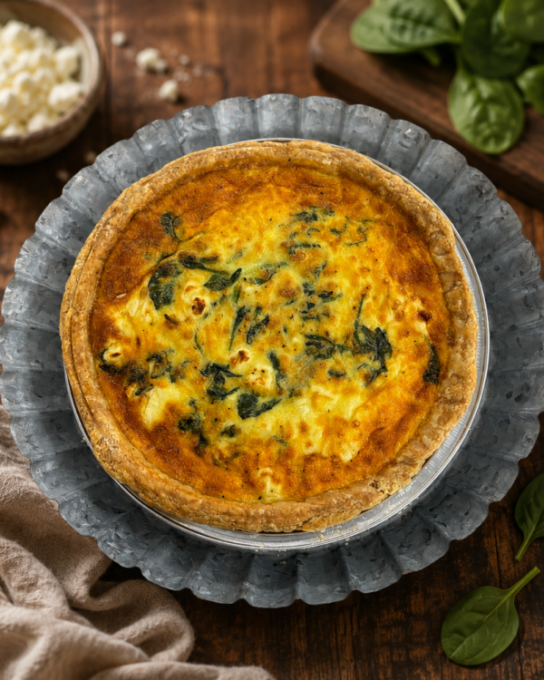 Spinach & Feta Quiche